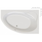 Ванна Ravak ASYMMETRIC II 150 x 100 см, правая, CB41000000